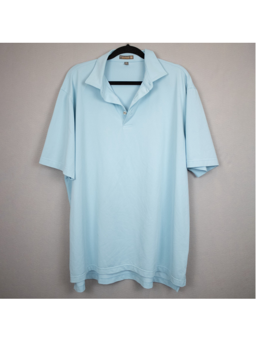 Peter Millar Summer Comfort light blue polo shirt-XL